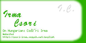 irma csori business card